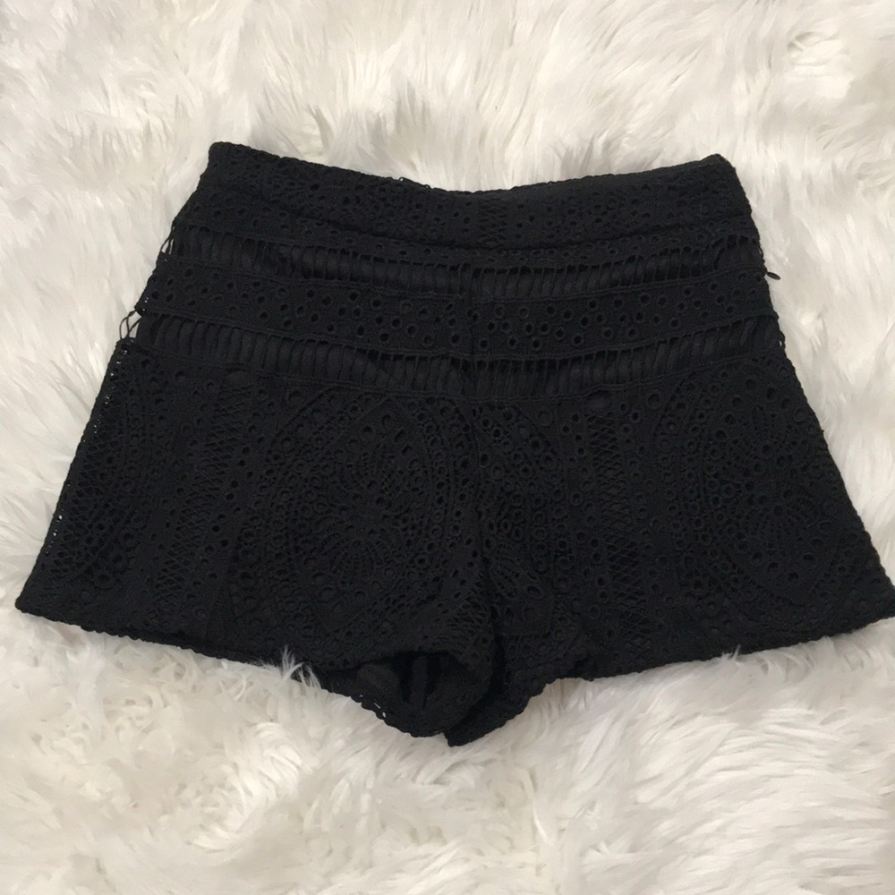 Black High waisted shorts